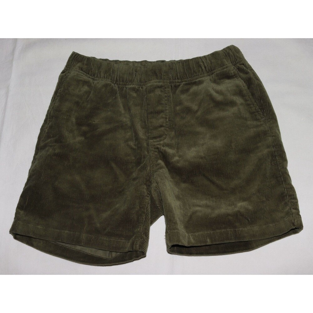 Quince Organic Stretch Corduroy Shorts Seaweed Green Size 34